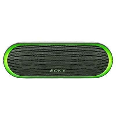 Sony SRS-XB20 Extra Bass Water-Resistant Bluetooth NFC Portable Speaker with LED Ring Lighting Green